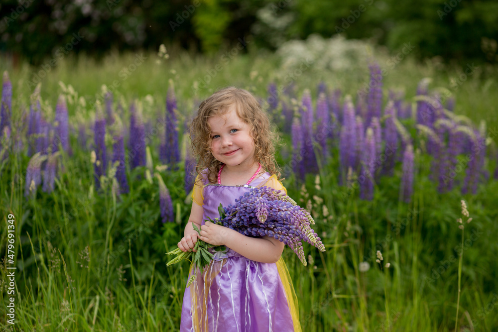 Child with flowers Child with flowers