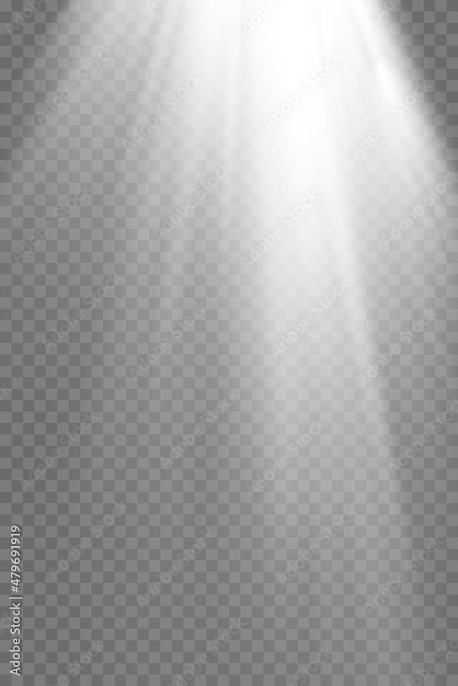 Vector transparent sunlight special lens flare light effect.