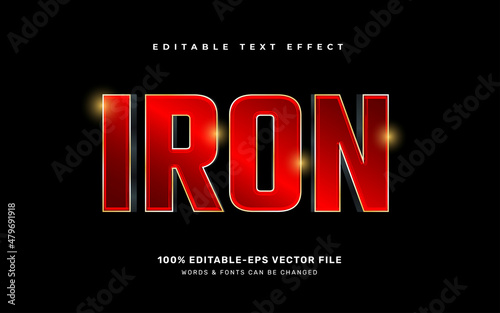 Iron text effect