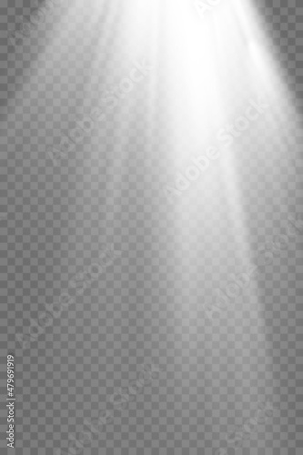 Vector transparent sunlight special lens flare light effect.