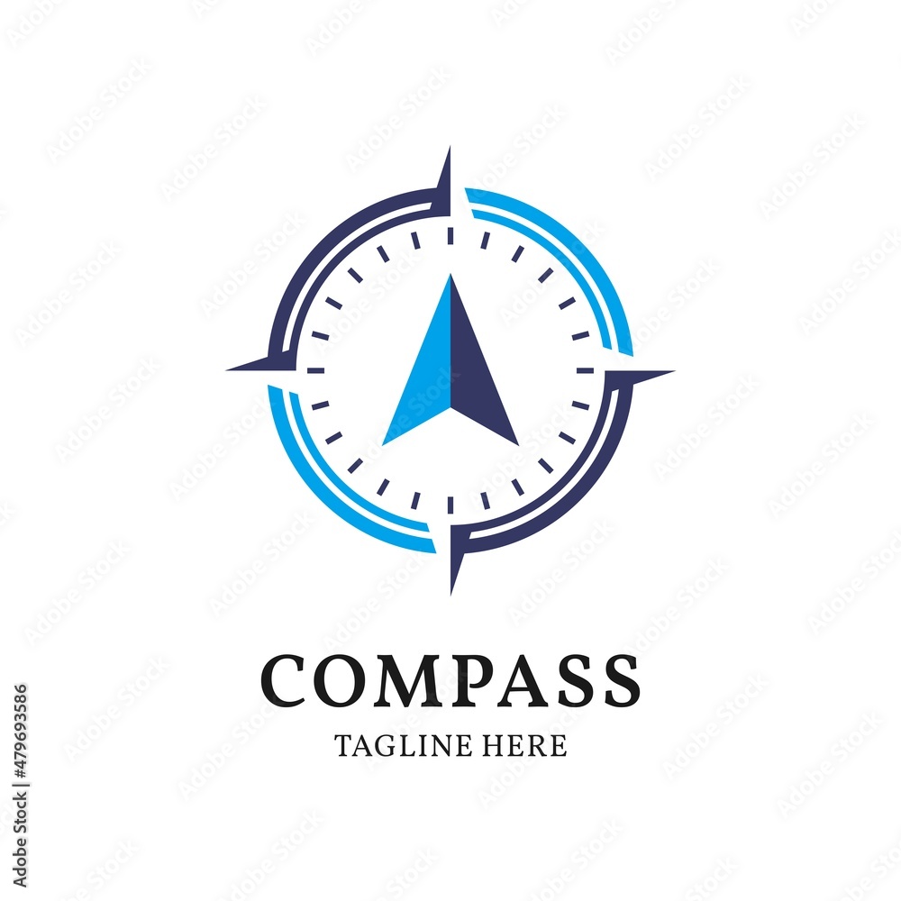 Creative Compass Vector Logo Design Template Creative Compass Vector Logo Design Template