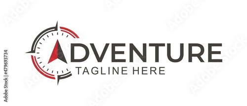 compass adventure creative elegant logo icon vector template