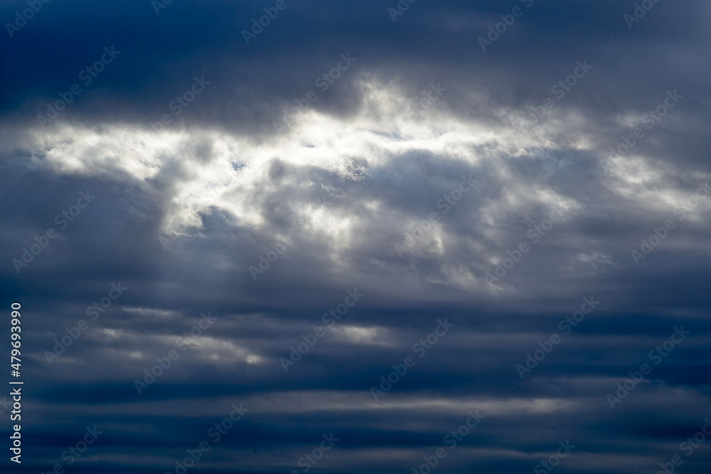 Obraz premium storm clouds timelapse