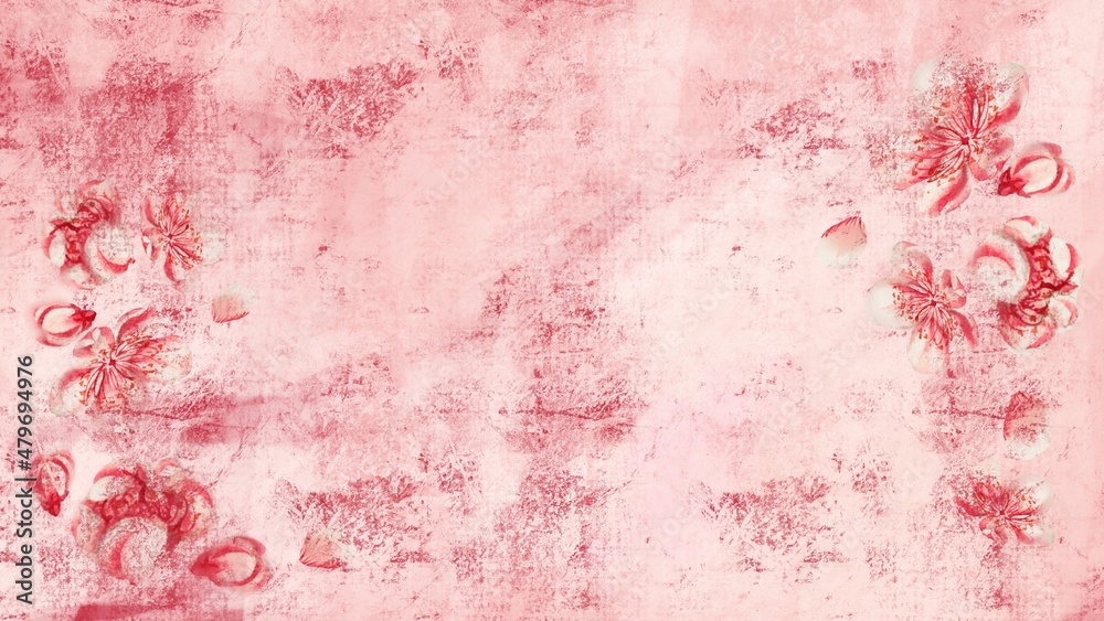 Fototapeta premium cherry blossom abstract background