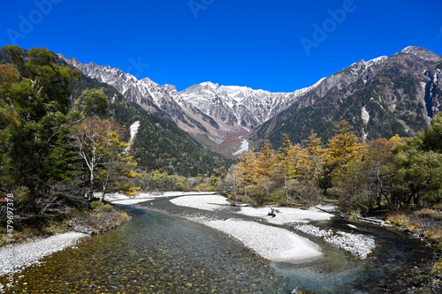 長野県松本市_上高地の冬の風景