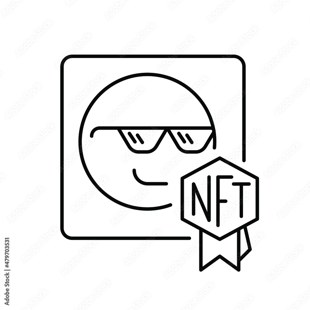 Meme. Line icon for web design