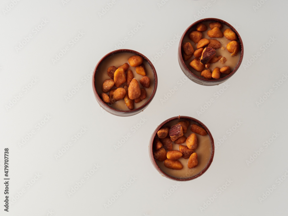 chocolate ball fly isolated on white chocolate ball fly isolated on white
