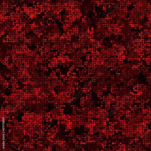 Military camouflage seamless pattern. Urban digital pixel style.
