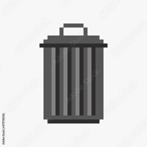 Trashcan icon pixel art