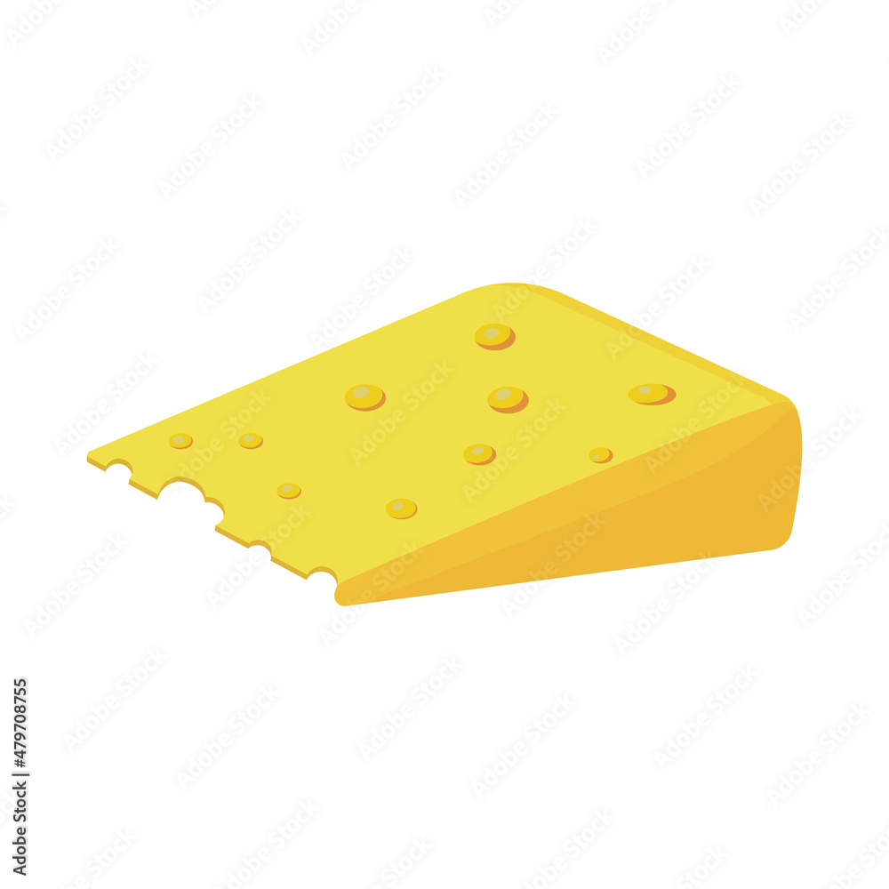 Isometric cheese icon.Vector illustration isolated on white background. Isometric cheese icon.Vector illustration isolated on white background.