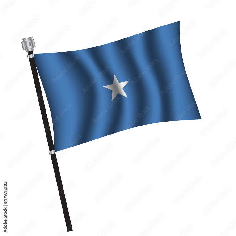 Somalia flag background with cloth texture. Somalia Flag vector illustration eps10. Somalia flag background with cloth texture. Somalia Flag vector illustration eps10.