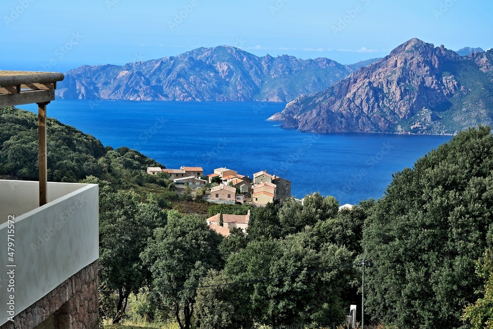 Corsica-view from village Piana