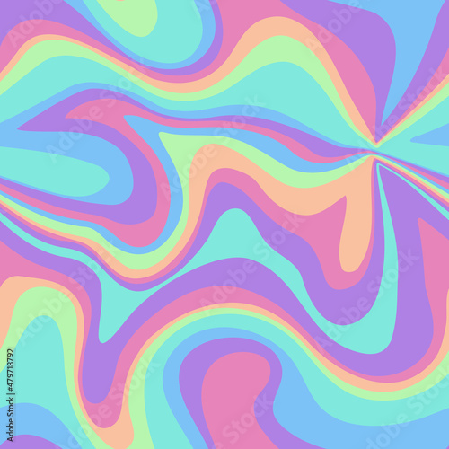 Holographic marble acrylic swirl seamless pattern, water texture, watercolor marble background. 