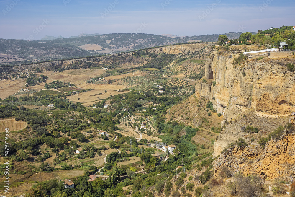 The eastern countryside of Ronda seen from the south bank of the Guadalquivin river