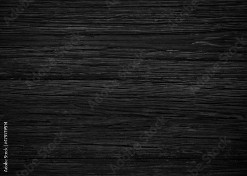Canvas Black wood color texture horizontal for background