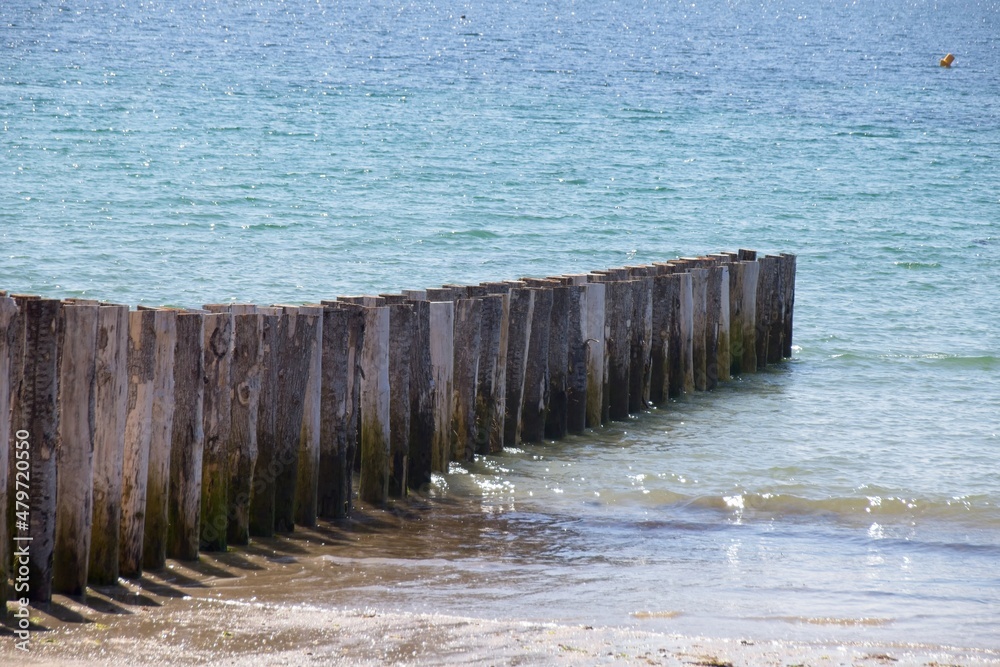wooden pier on the sea