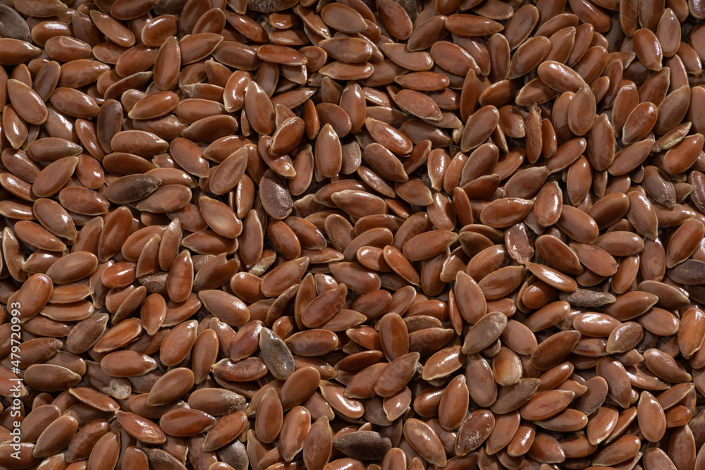 Detailed and large close up shot of flaxseed Detailed and large close up shot of flaxseed
