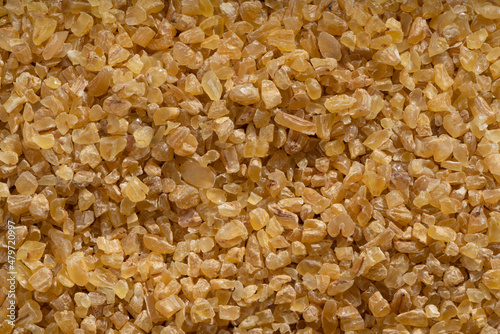 Detailed and large close up shot of bulgur.