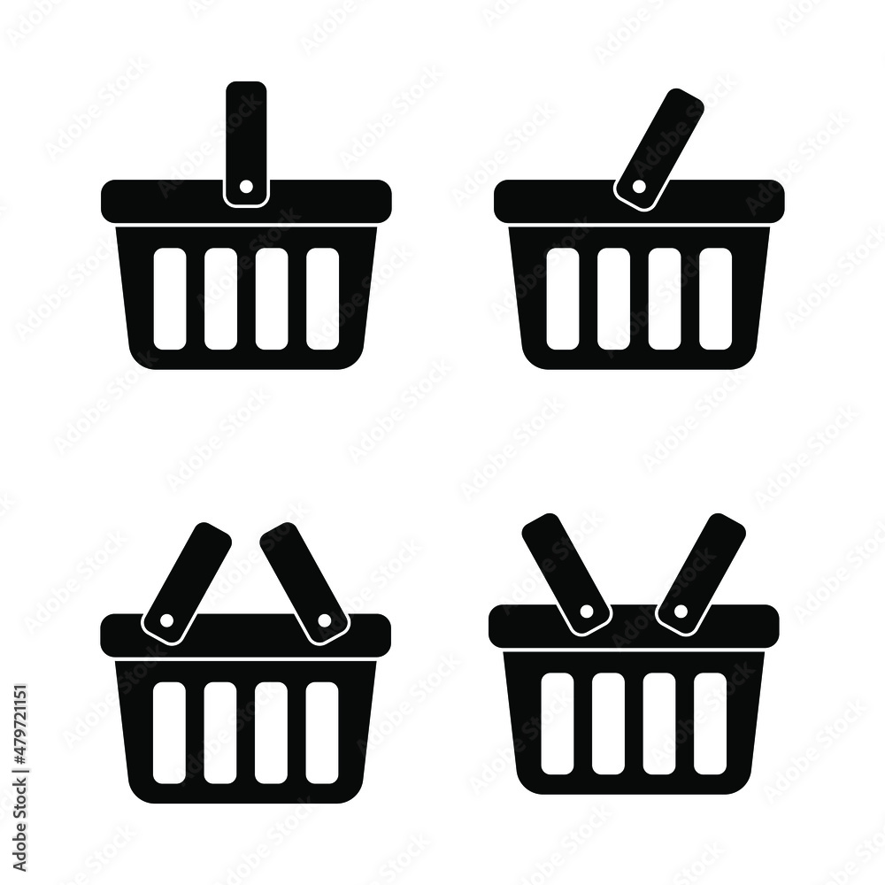 Shopping basket icon - vector illustration Shopping basket icon - vector illustration