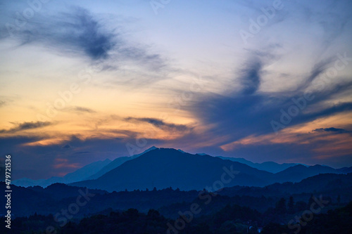 sunset in the mountains © 浩 阿部