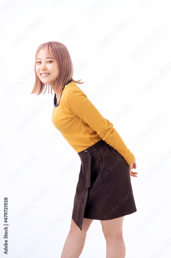 Fototapeta premium 撮影を楽しむ女子学生