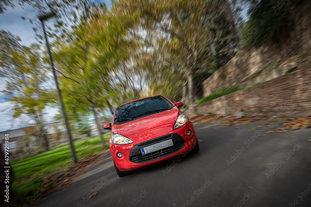 Small red brand city utility car fast and dynemic Small red brand city utility car fast and dynemic