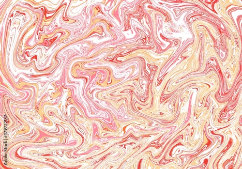 pink whiote,yellowMarbling watercolor photo