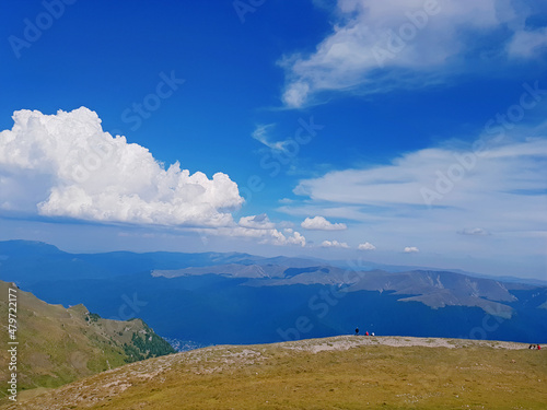 Beautiful panoramic mountain view, Sinaia, Romania