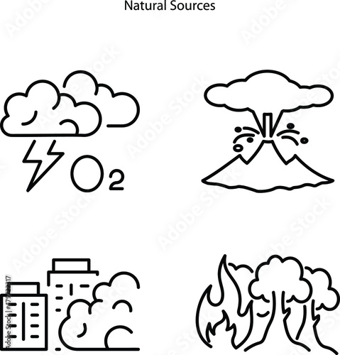 Processing of natural resources. Pixel Perfect Vector Thin Line Icons. Simple Minimal Pictogram on white background.