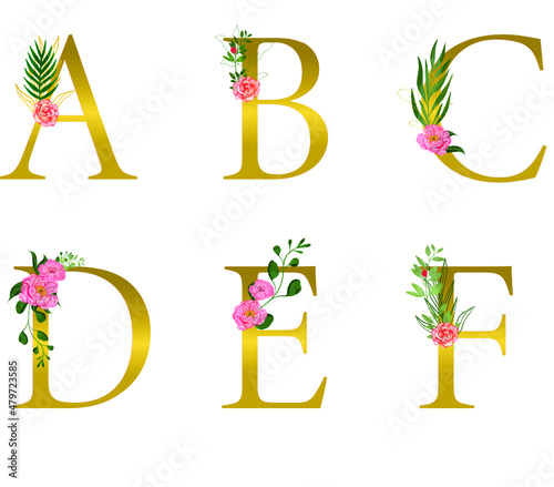 Floral alphabet