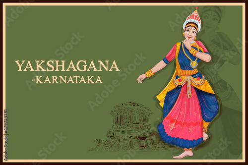 woman performing Yakshagana dance traditional folk dance of Karnataka, India Stock Vector | Adobe Stock woman performing Yakshagana dance traditional folk dance of Karnataka, India Stock Vector | Adobe Stock