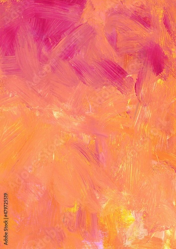 Abstract background with strokes. Pink and coral.