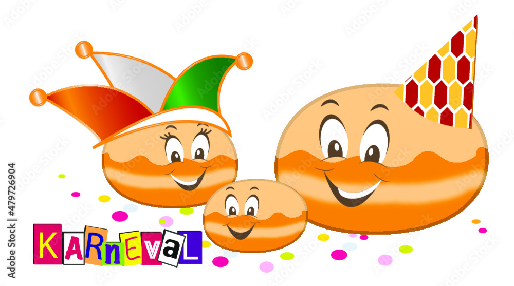 Karneval - Berliner Pfannkuchen Familie Karneval - Berliner Pfannkuchen Familie