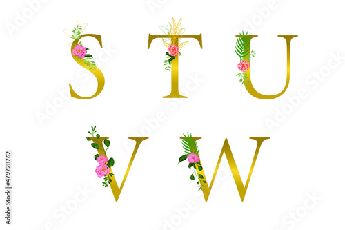 Floral alphabet