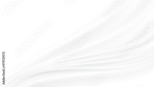 Abstract white gray  background White silk satin background Wave  smooth texture background