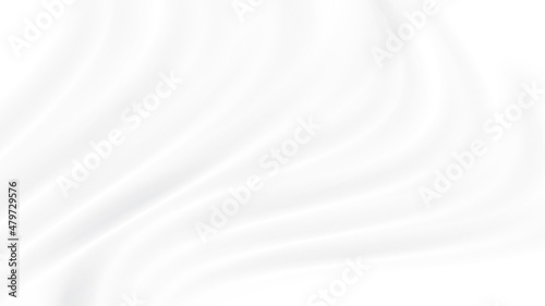 Abstract white gray background White silk satin background Wave smooth texture background