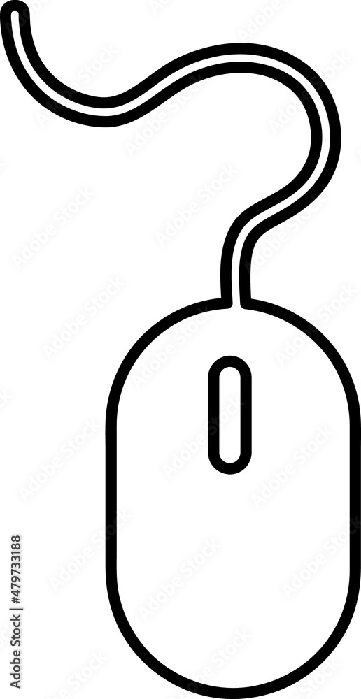 Computer mouse line icon. Vector symbol in trendy flat style on white background. Web sing for design..eps Computer mouse line icon. Vector symbol in trendy flat style on white background. Web sing for design..eps