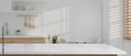 Tableau sur toile Modern kitchen background with copy space for product display