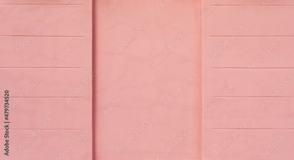 Fototapeta premium Old refurbished pink street wall texture background wallpaper