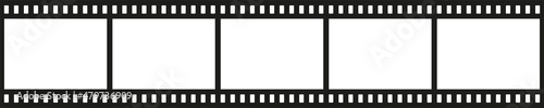 Film stripe. Tape film reel. Photoframe vector negative. Filmstripe retro movie template. Photography 35mm stripe.
