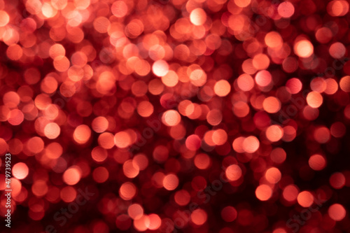 Red festive sparkling background. Backdrop for Valentine's Day.