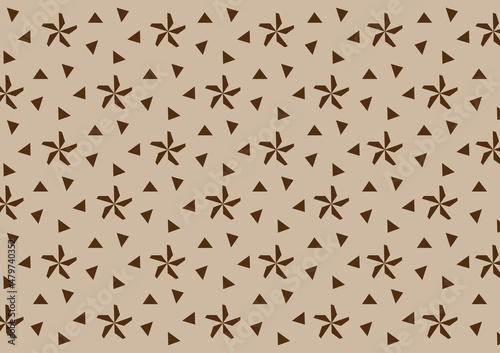 Endless brawn windmill fabric pattern