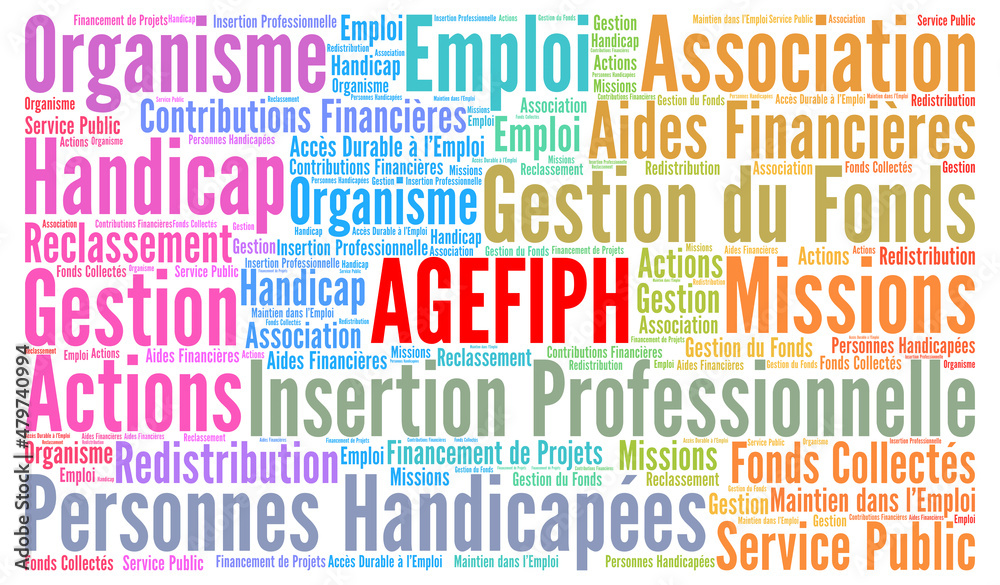 AGEFIPH nuage de mots