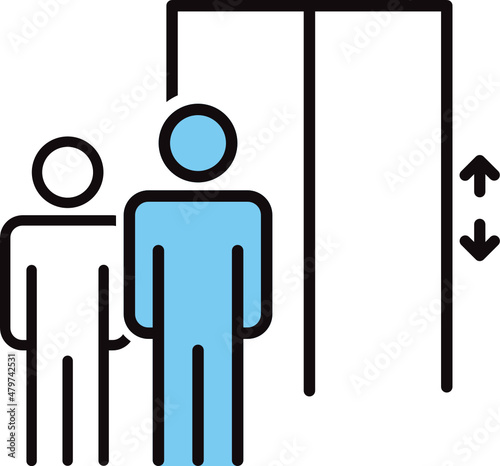elevator line icon