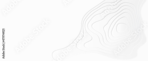 White wave paper curved reliefs abstract background, mountain hiking. Map line of topography, Vector abstract topographic map concept with space for your copy, 3D Cartography concept background, 