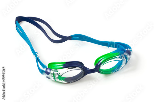 swimming glasses isolated on white background