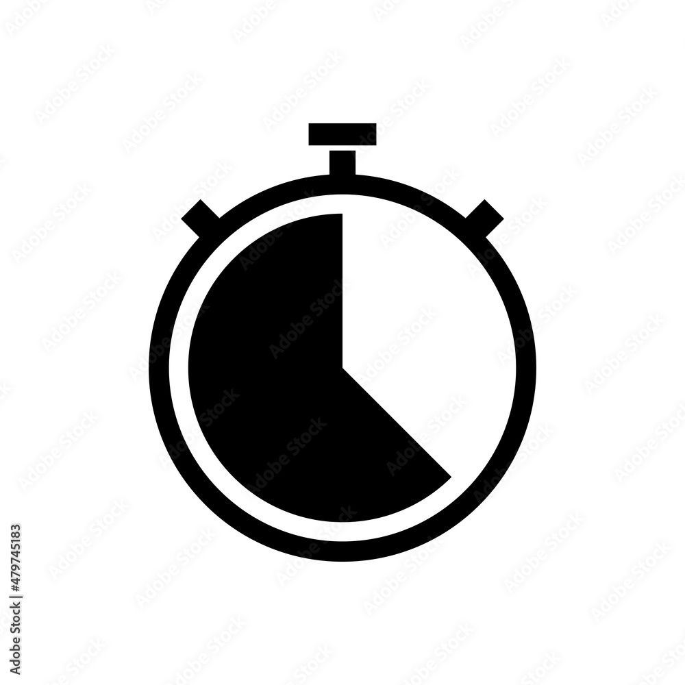 Stopwatch icon vector