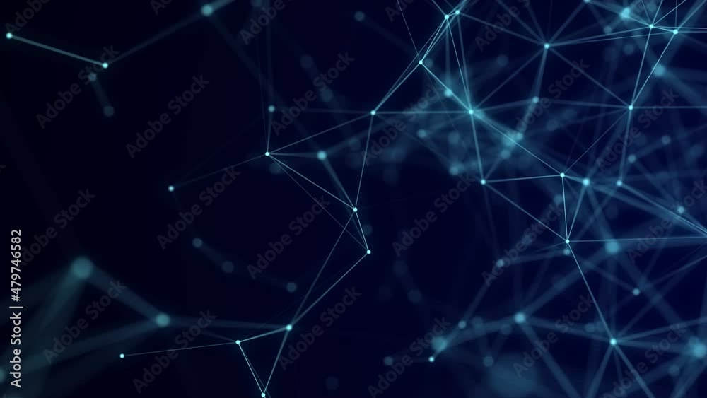 Cyber network connection structure. Technology connect big data. Science background. Business futuristic backdrop. 3D rendering.