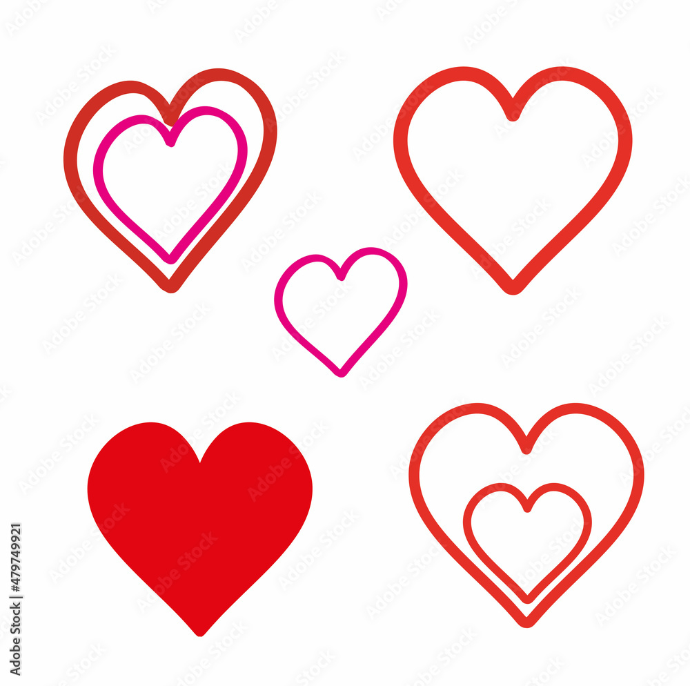 a set of beautiful valentine's day symbols, flat design style, isolated on a white background
a set of beautiful valentine's day symbols, flat design style, isolated on a white background