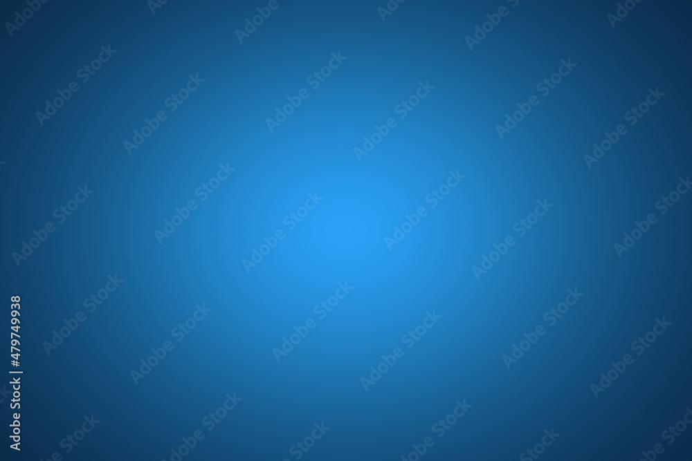 Abstract empty background with blue gradient color.